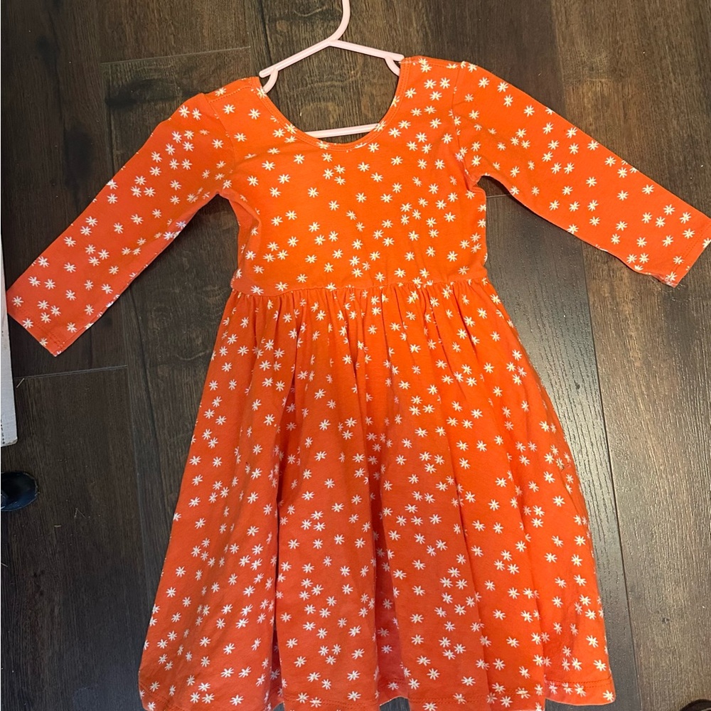 Alice + Ames size 5 Orange Floral Kids Dress